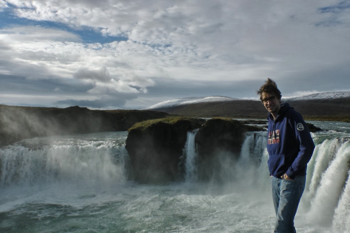 Alexis devant Godafoss