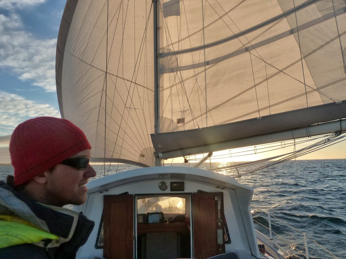 Ciseaux au soleil couchant