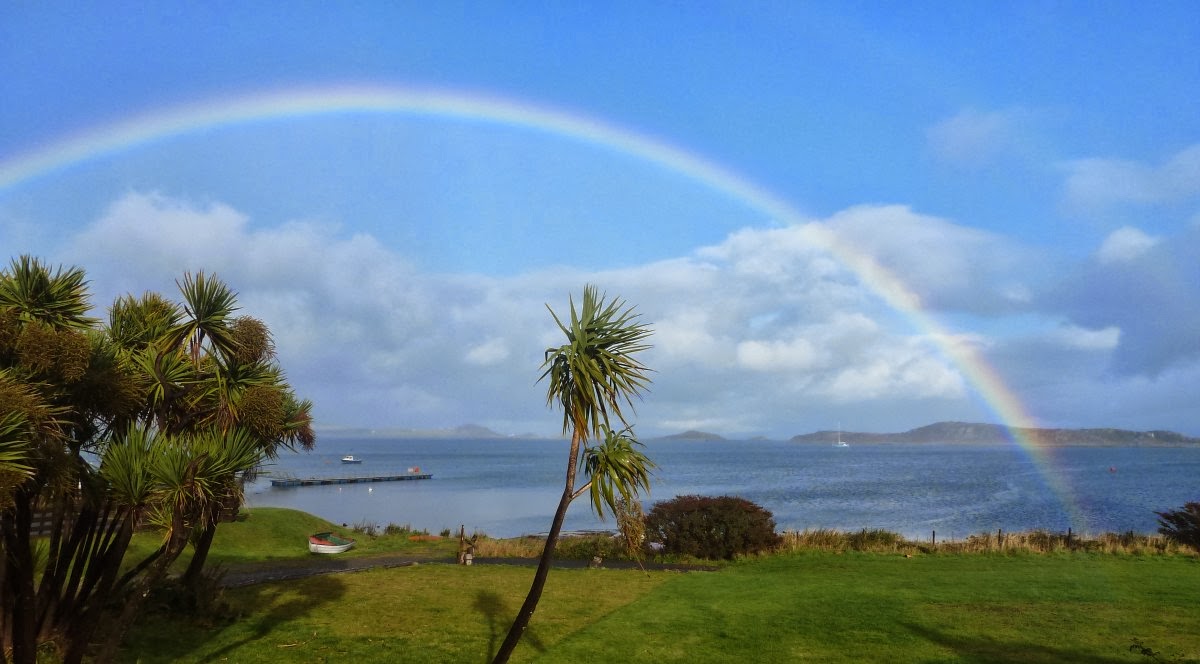 Today's anchorage at Craighouse, Isle of Jura