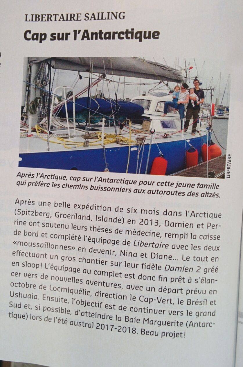 We're featured in #voilesetvoiliers!