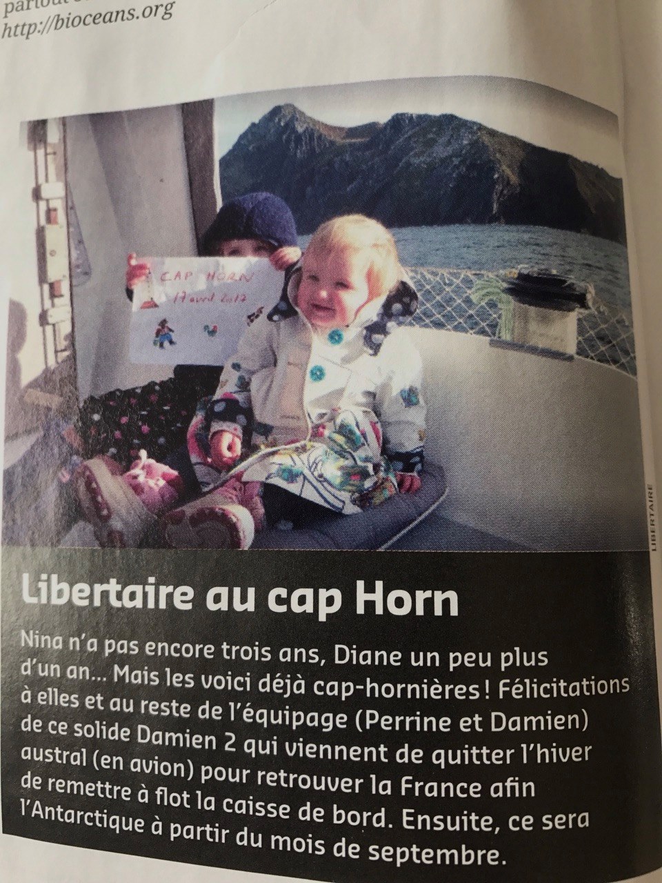 Back to school for us too! Departure tonight for Chile. We were featured in V&V's August issue... #VoilesetVoiliers #Lespetitescaphornières