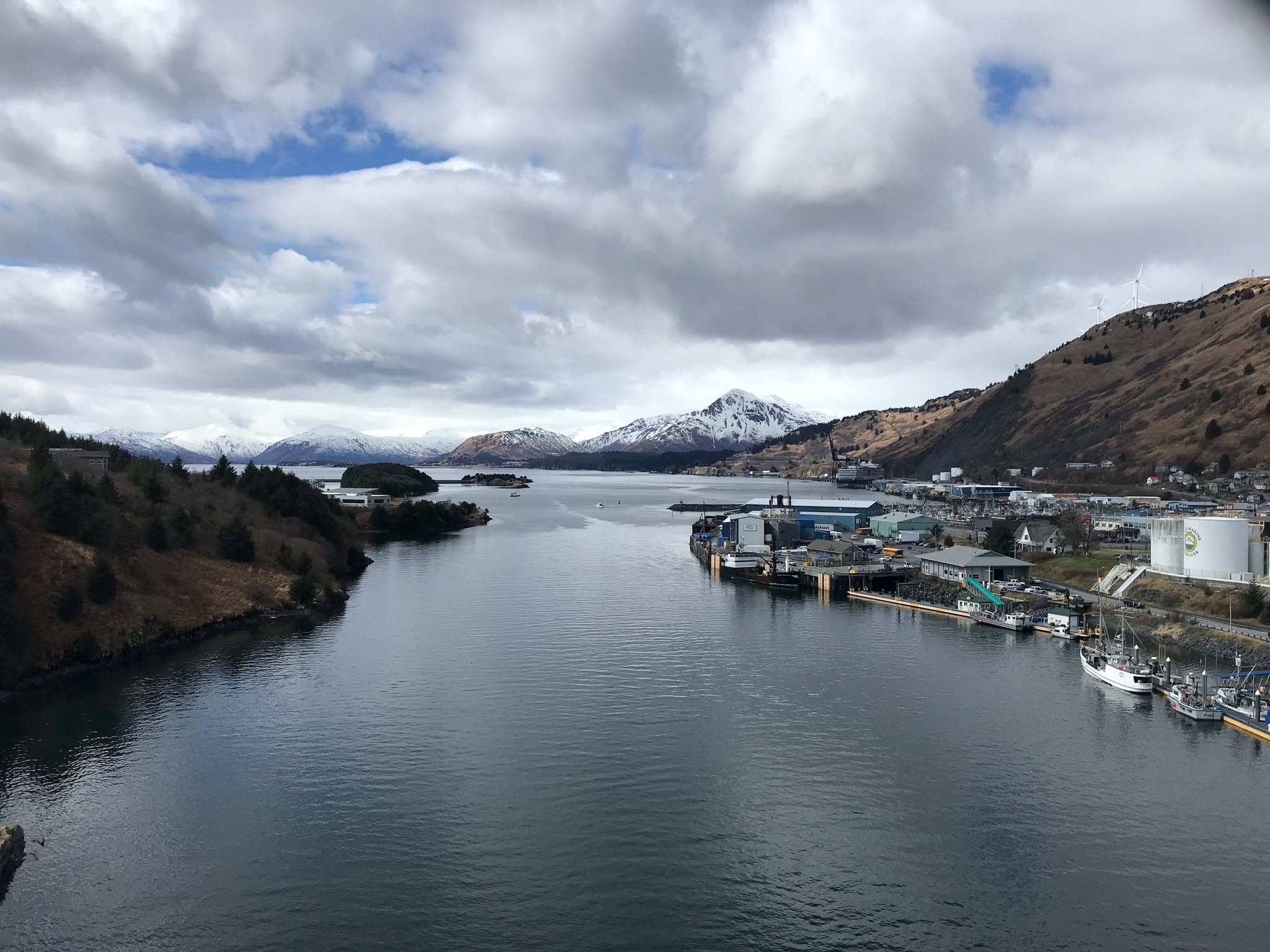 Libertaire at anchor in Kodiak