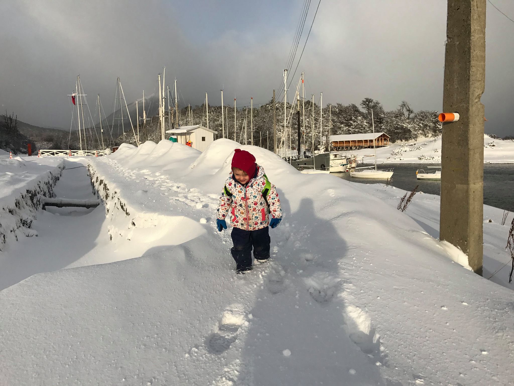 On the way to school