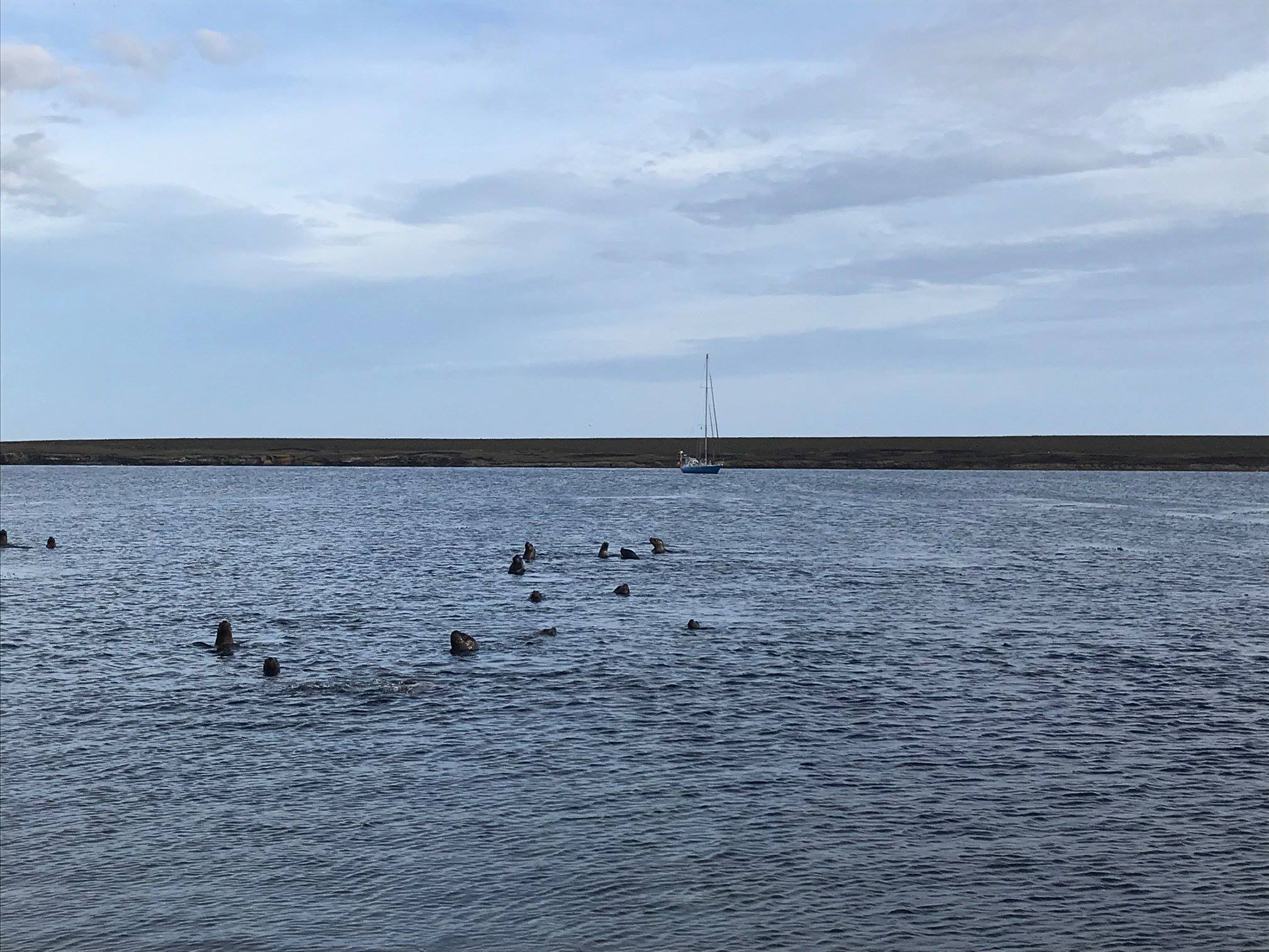 Anchored at Barren Island