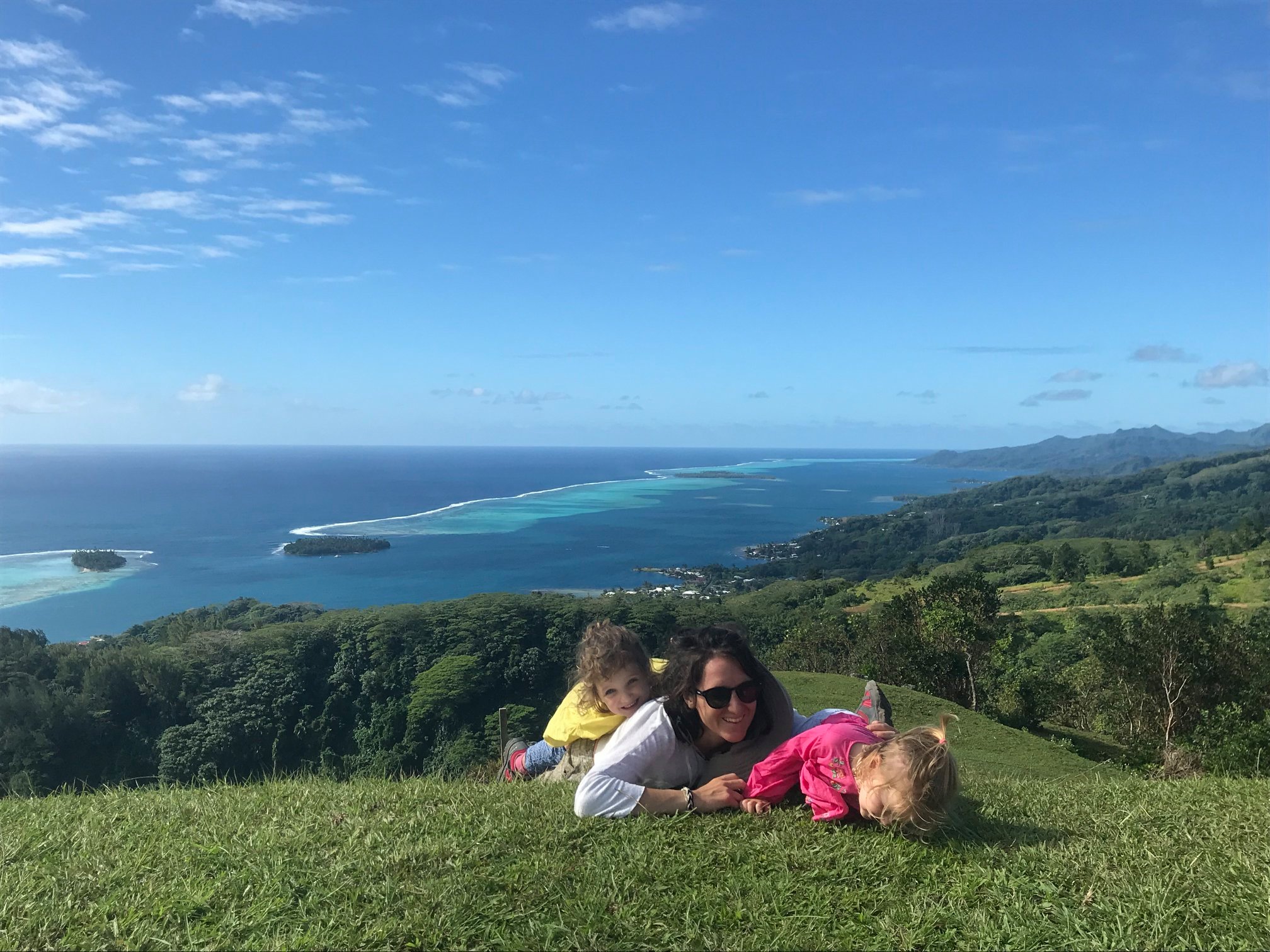 Top of Mount Tapioi, view of Teavapiti Pass