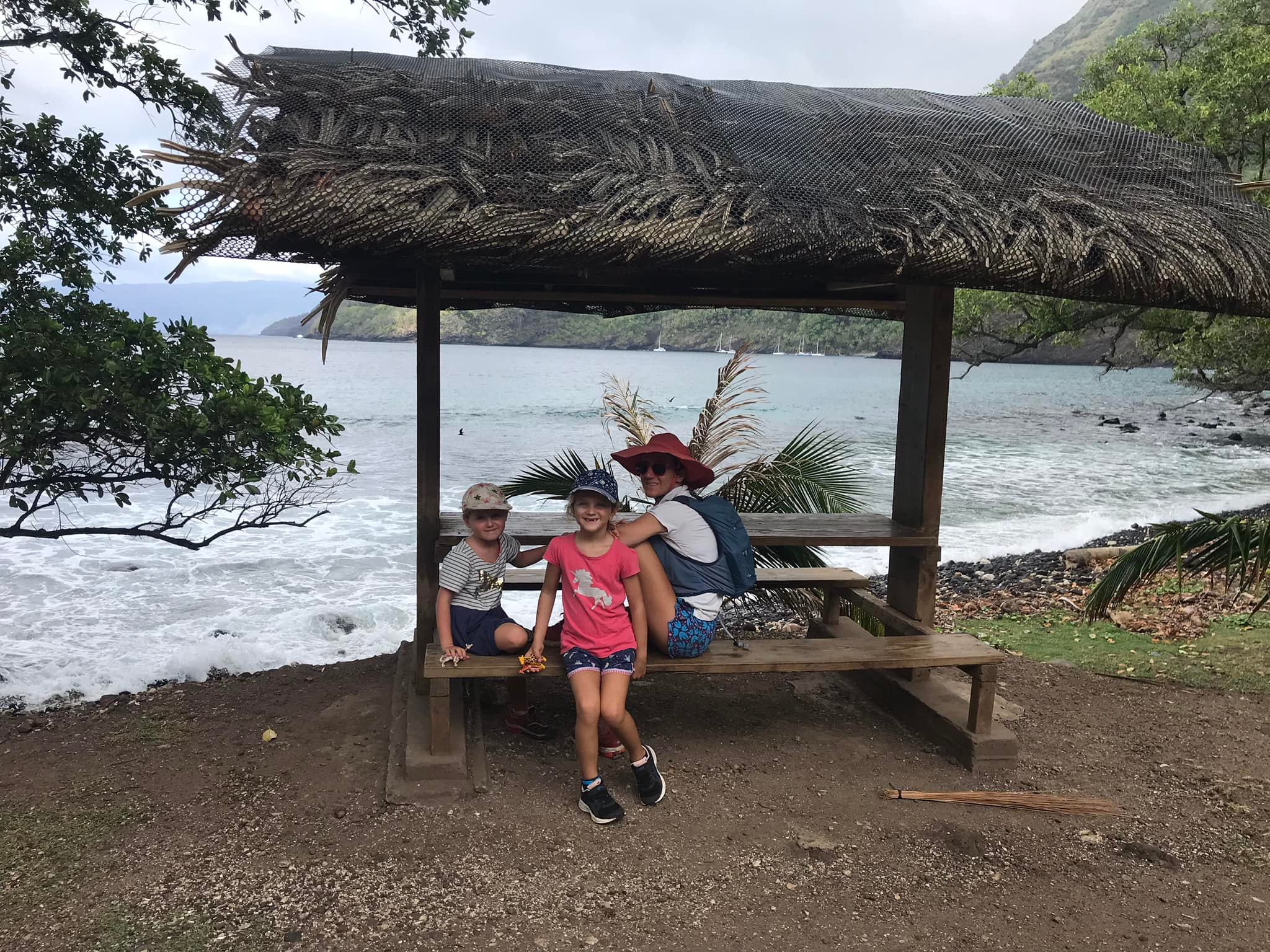 In front of the anchorage at Hapatoni, Tahuata