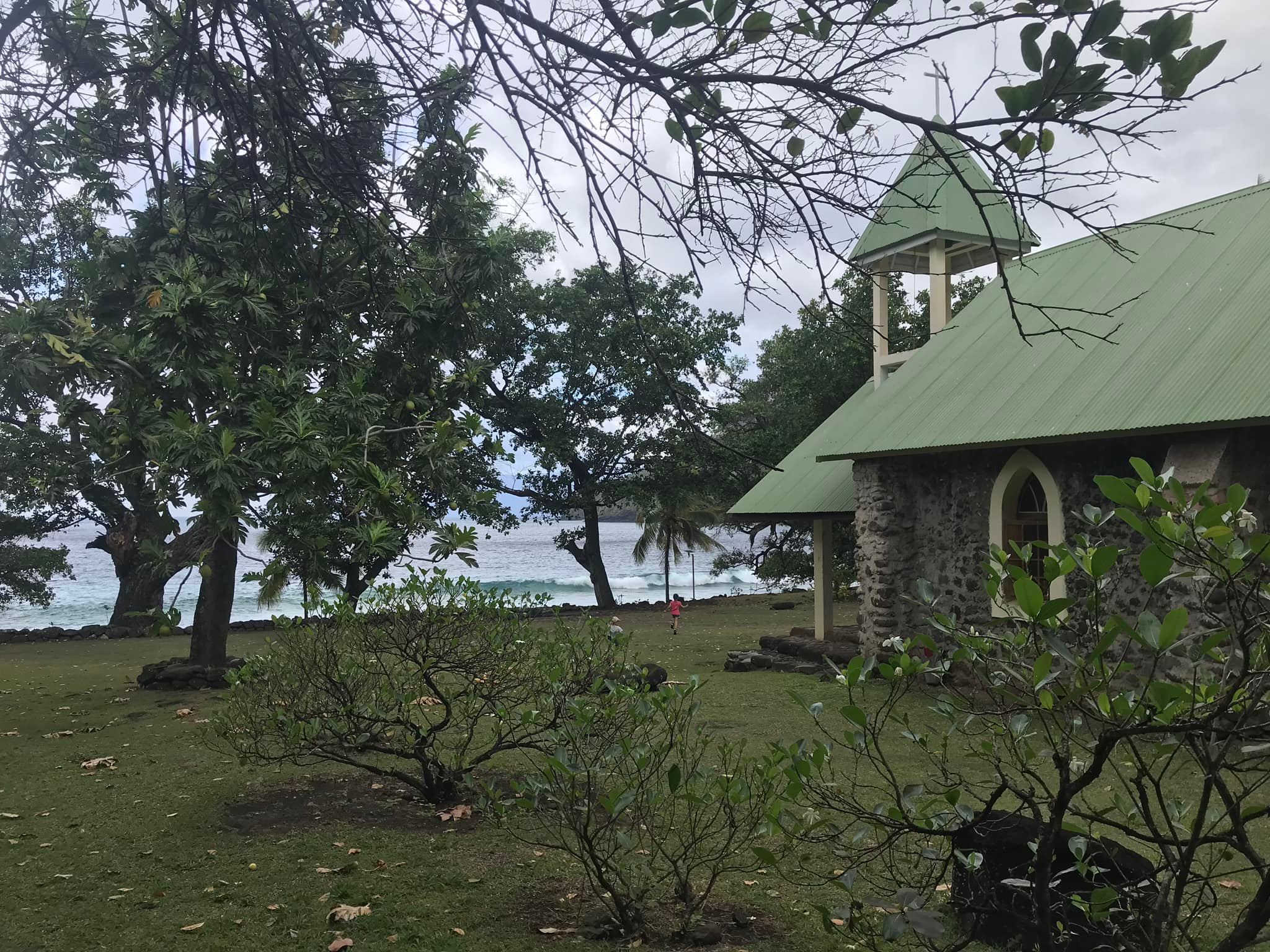 Stone church in Hapatoni, Tahuata