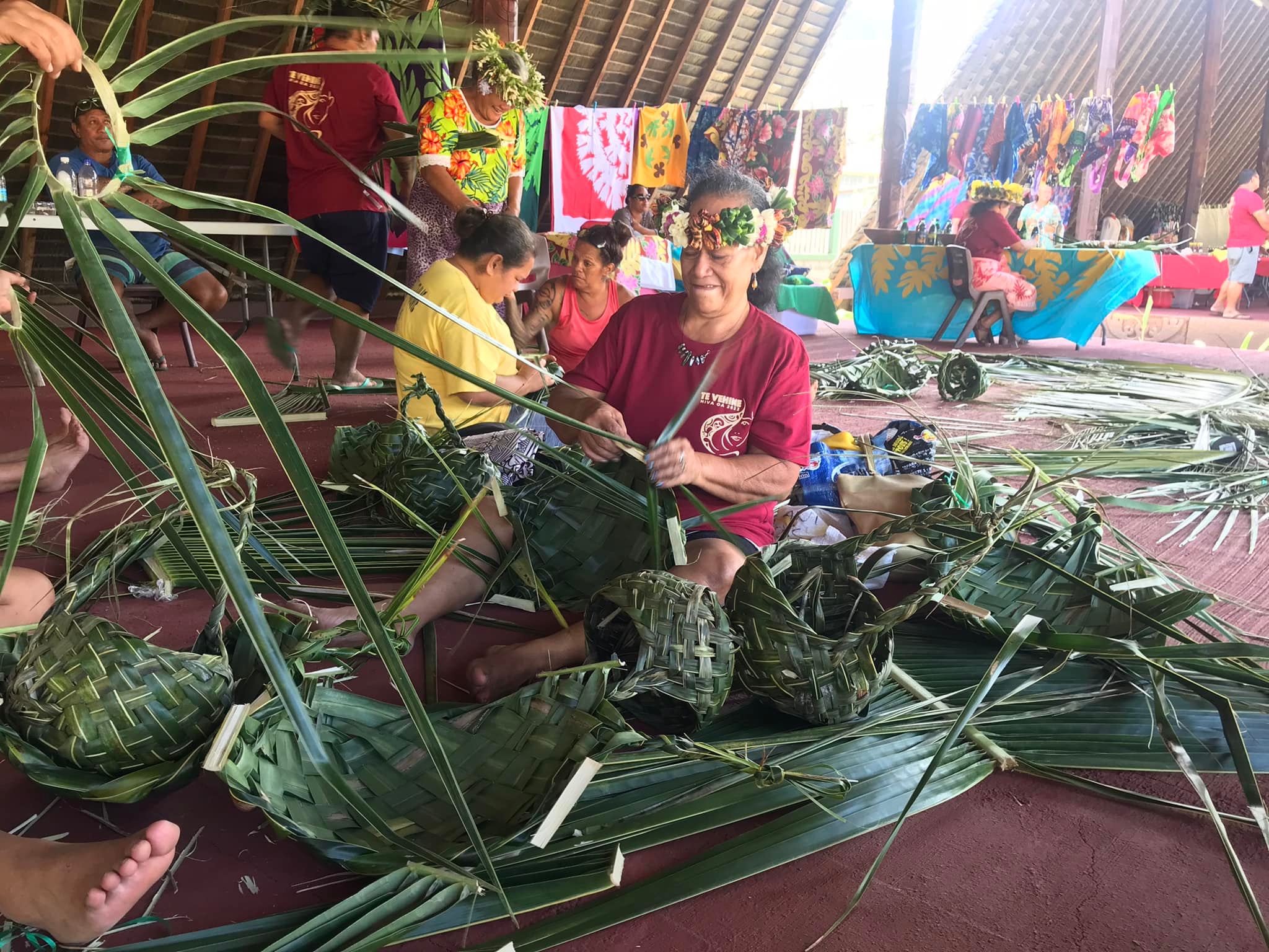 Braiding contest, Women's Day Hiva Oa