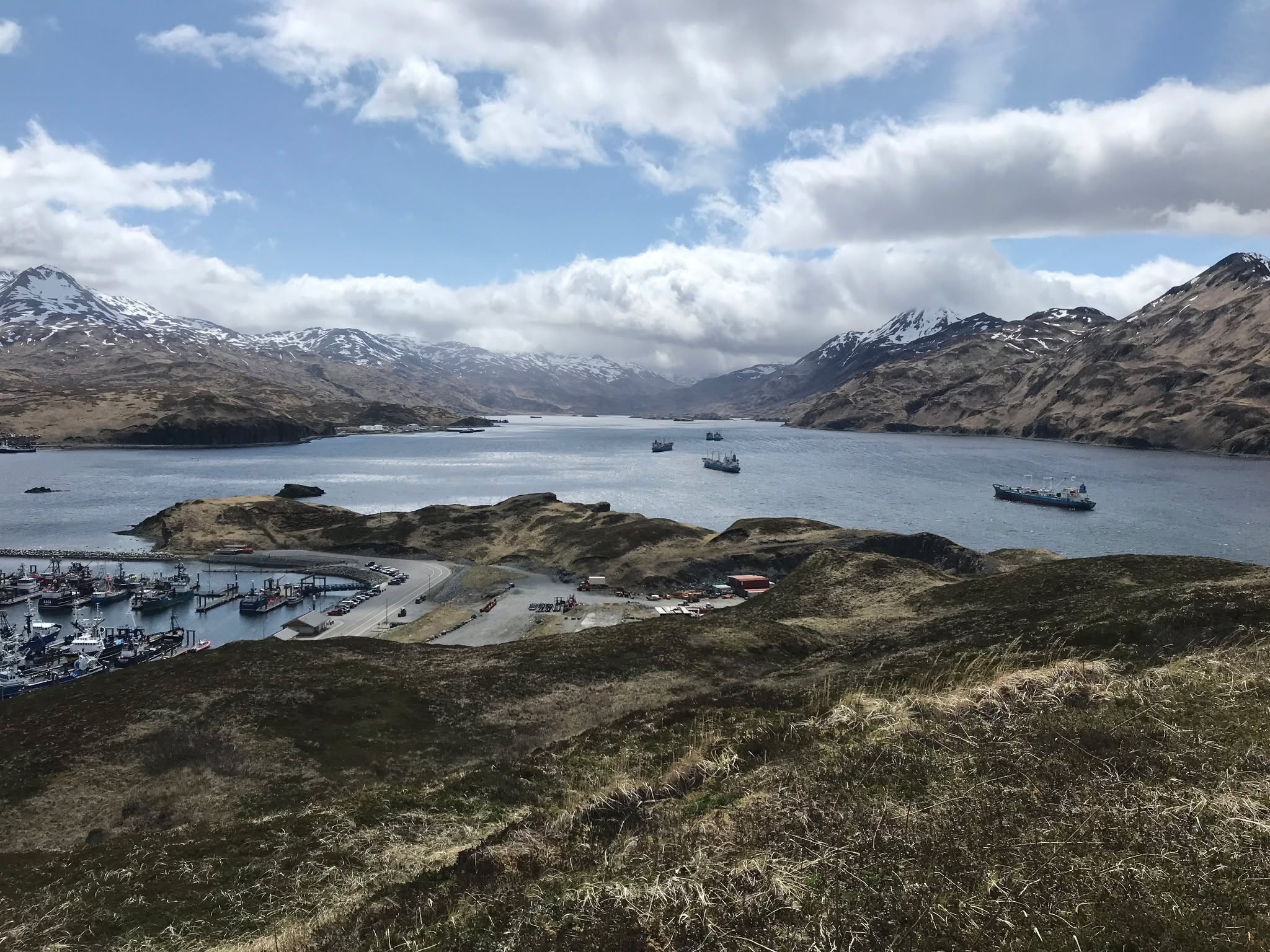 Dutch Harbor view from Bunker Hill