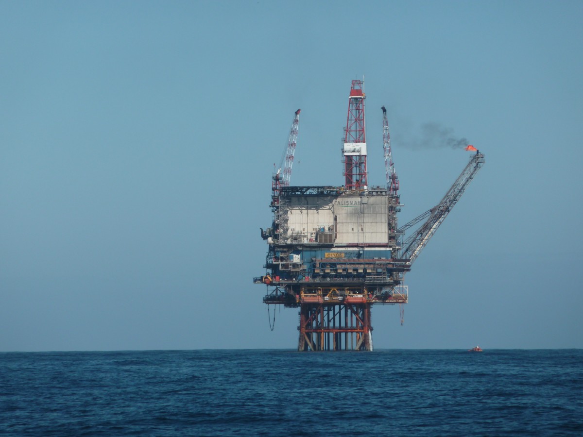 Plateforme pétrolière en Mer du Nord.