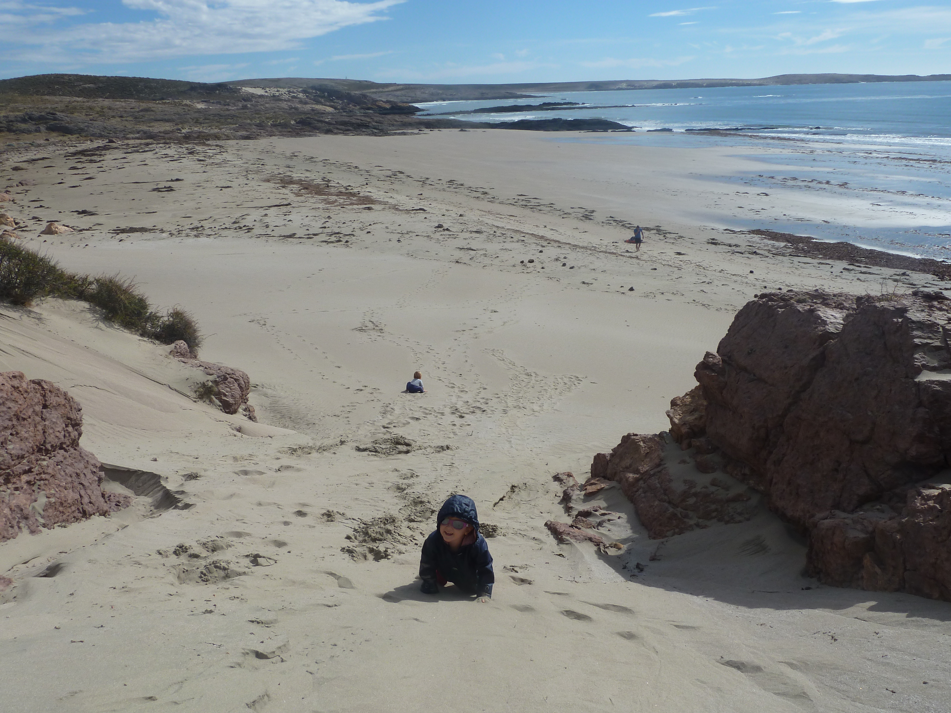Jeux dans les dunes