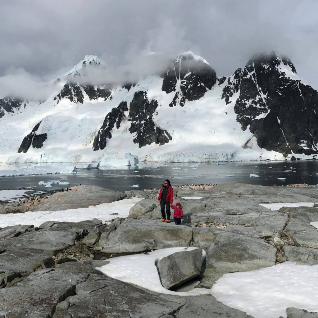 Sur l'île Pléneau, l'île Booth en arrière plan