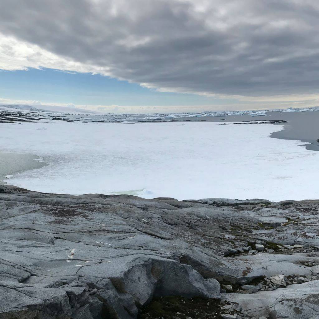 Sur l'île Pléneau en regardant vers le Nord