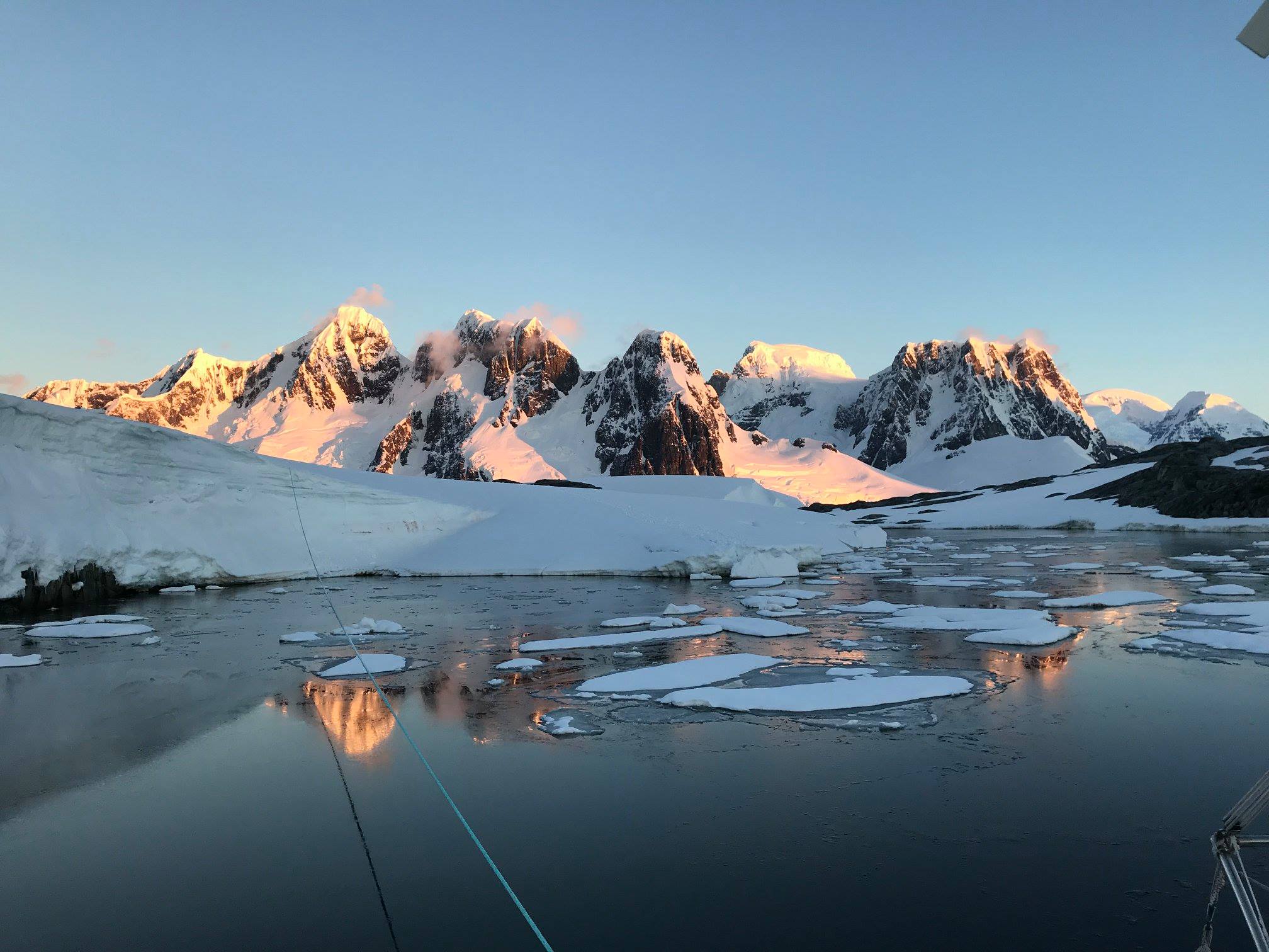 Soleil couchant sur l'île Booth