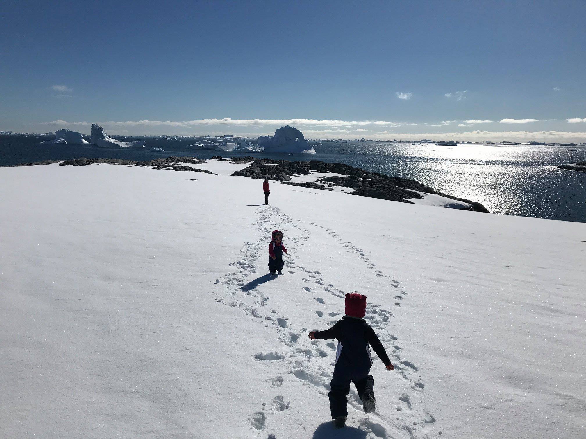 Course dans la neige