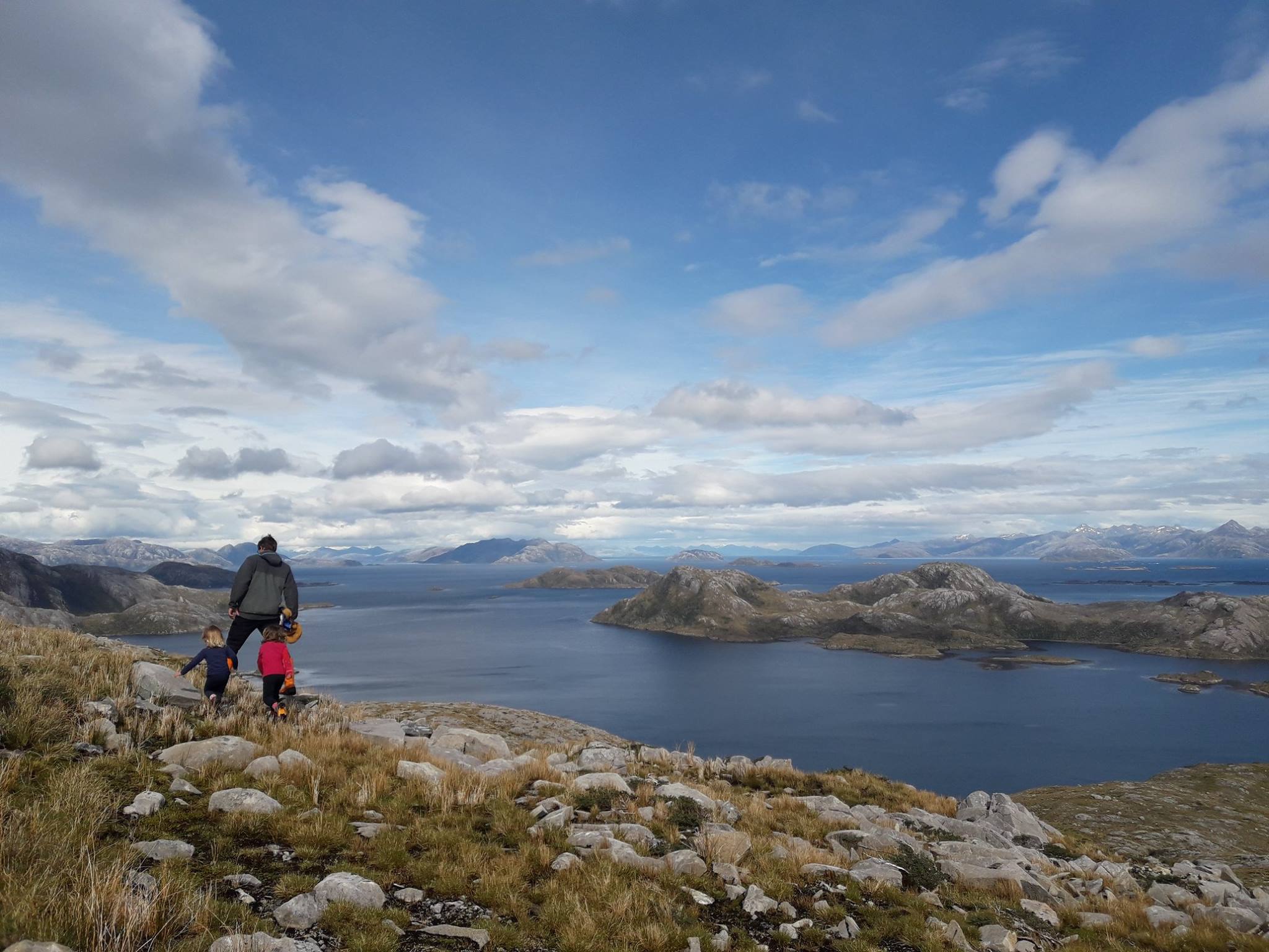 Vue du haut de l'île Brecknock