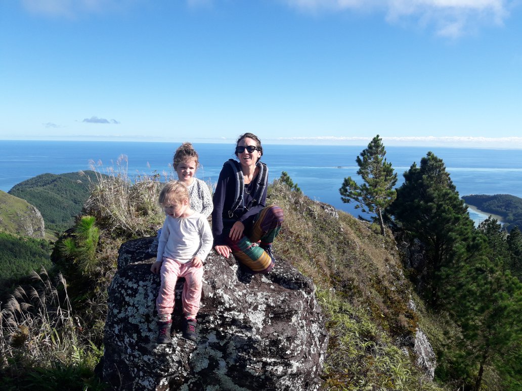 au sommet du Mont Duff, Mangareva