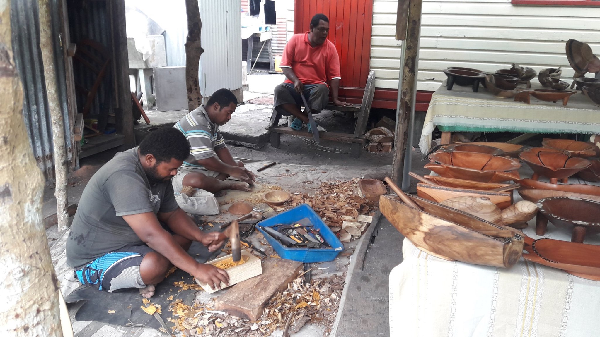 Wood carving, Moanaicake, Fulaga