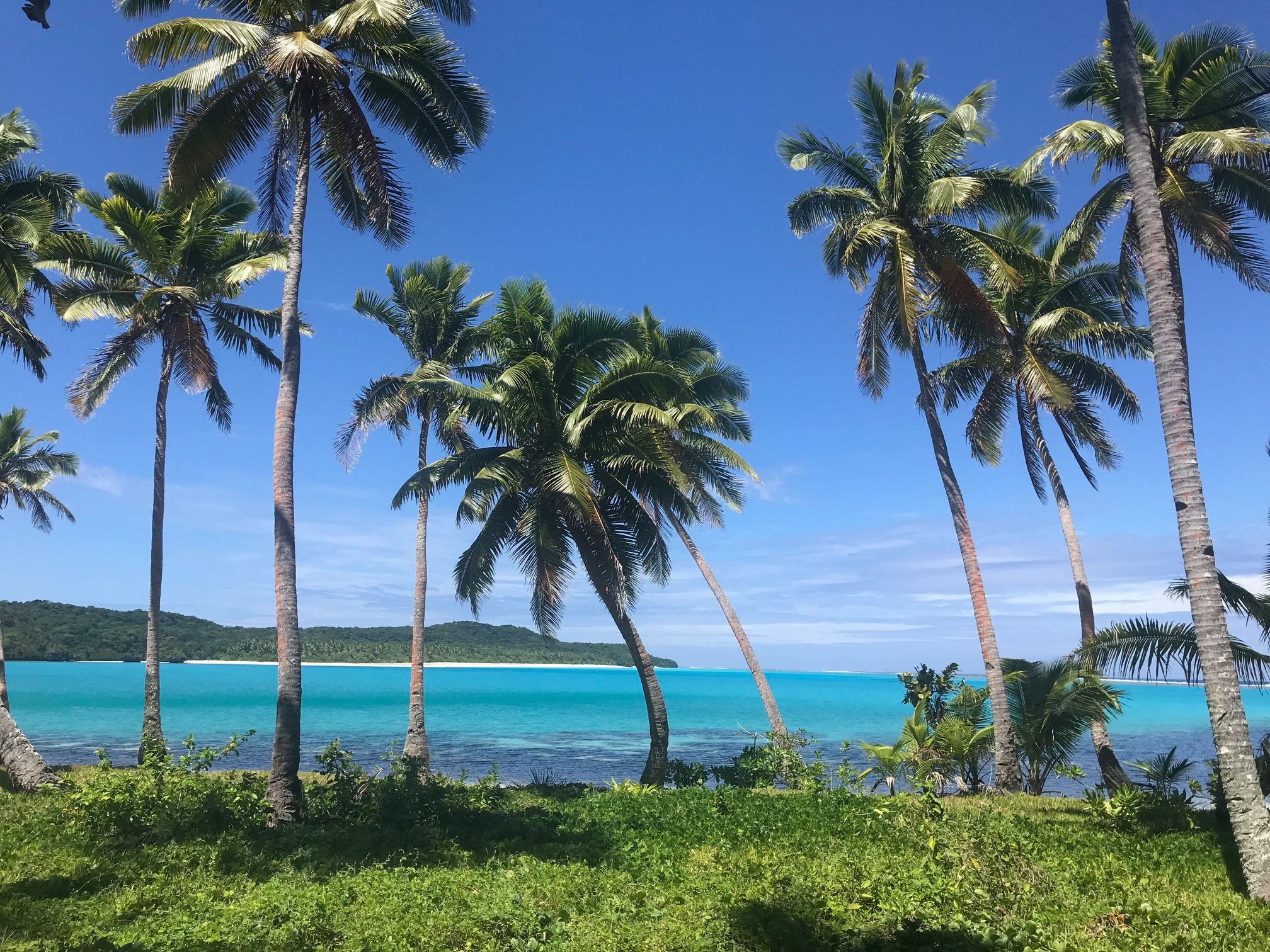 Vue du village de Moanaicake
