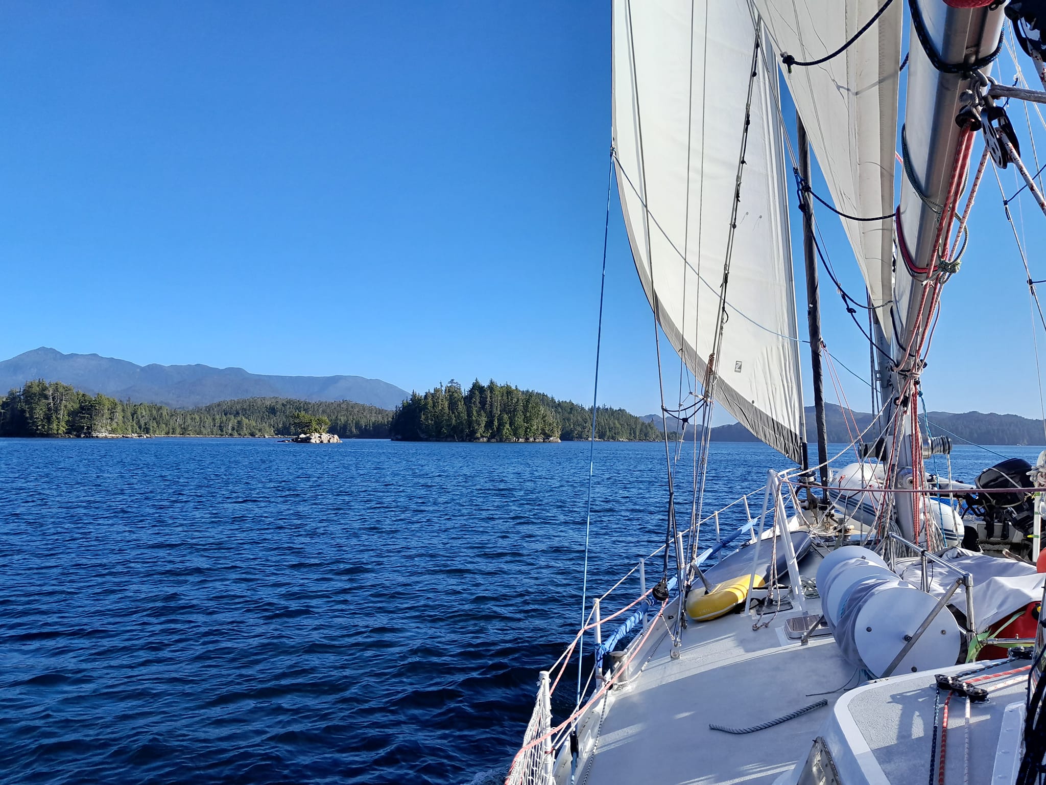Arrivée à Pruth bay, Calvert Island