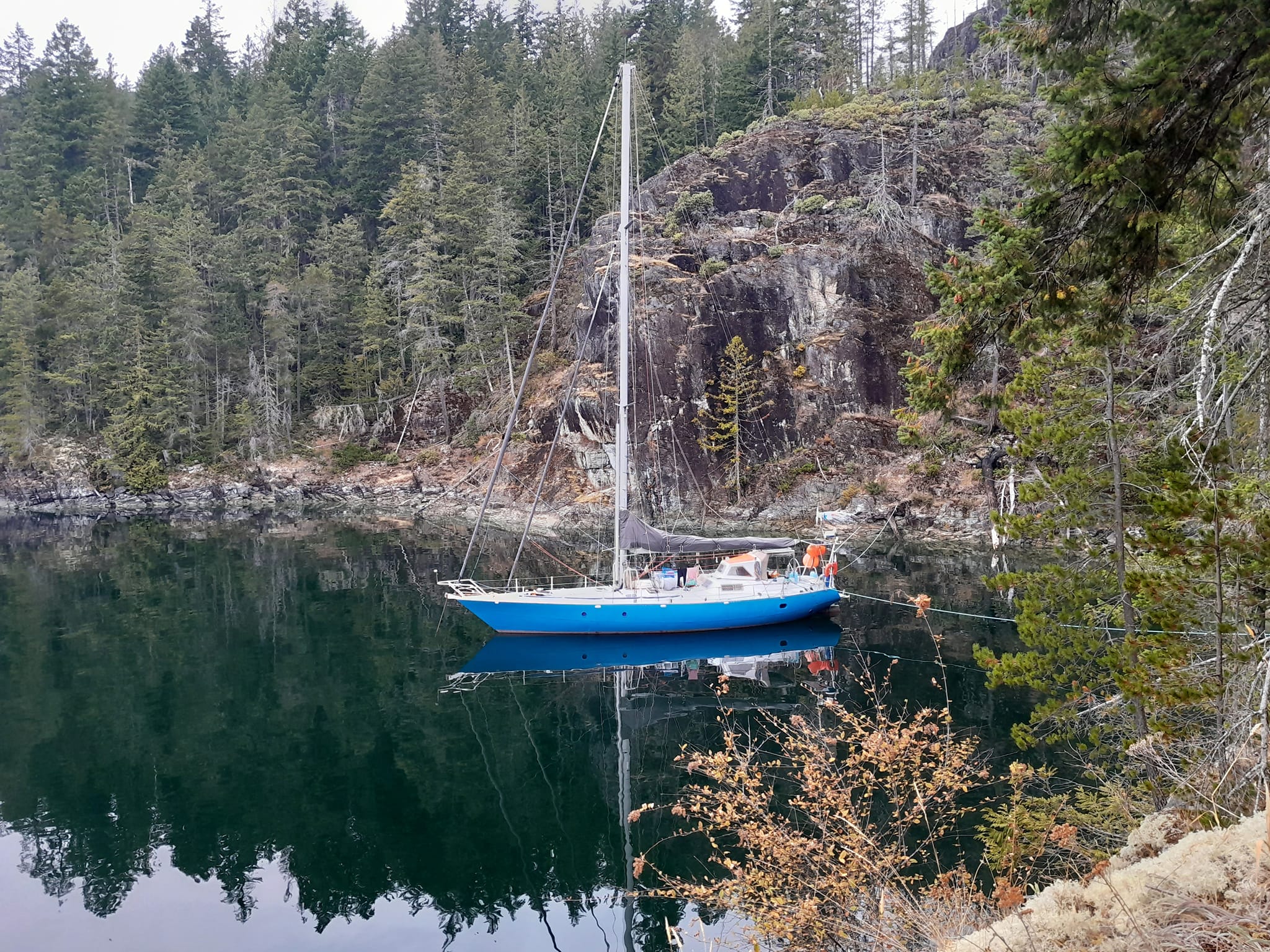 Mouillage façon Patagonie Teakern arm