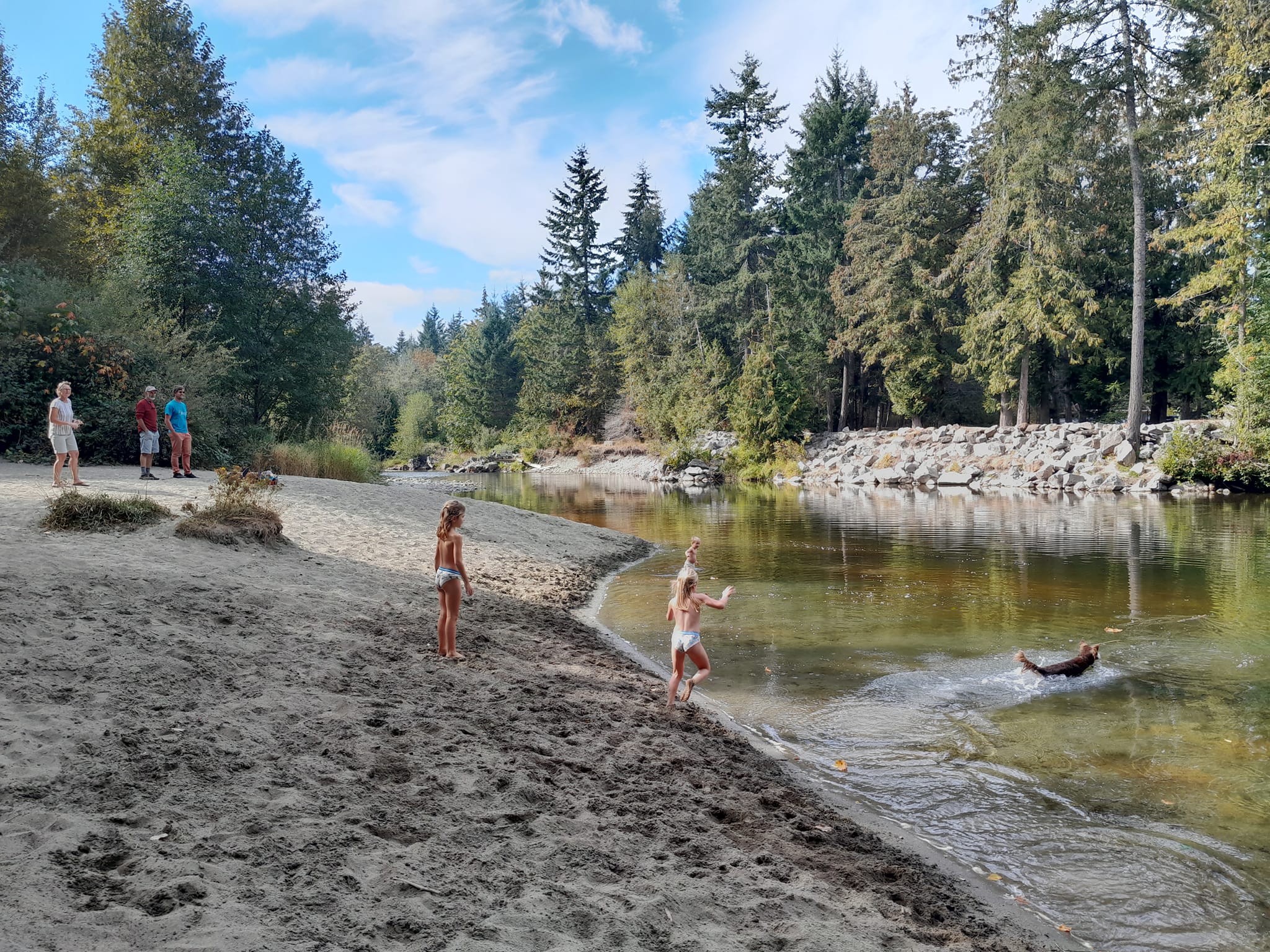 A la rivière chez Margaret et Dave